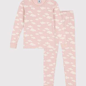 Petit Bateau Pajamas 6T clouds